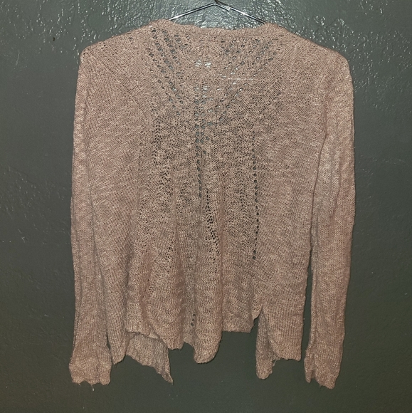 Freshman Light Pink Cardigan Size Medium - Picture 2 of 6